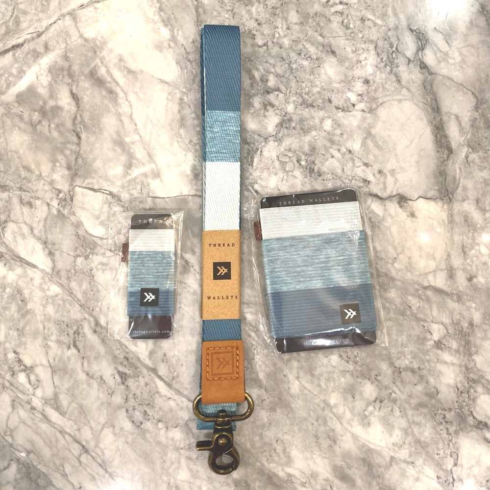 NWT Thread set with lanyard, wallet, chapstick holder